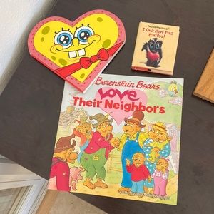 Kids Valentine's Books SpongeBob, The Berenstain Bears & Skunk